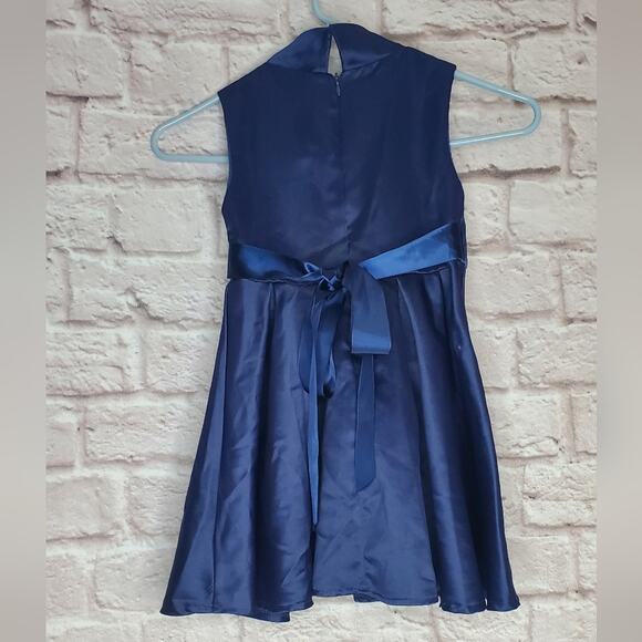 Trish Scully Child dress size 4 blue floral - Picture 4 of 7